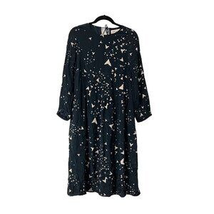 Tallulah & Hope Womens Black Cream Boomerang Geometric Midi Dress Size 4